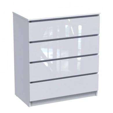 Chest of drawers Dicama pakoworld mdf in white color 90x47x101cm