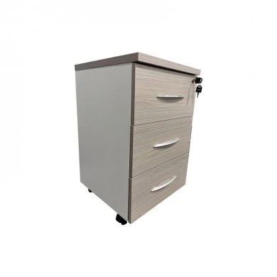 Armadi pakoworld desk drawer on wheels in sonoma-white shade 40x40x55cm