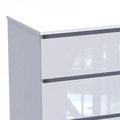 Chest of drawers Dicama pakoworld mdf in white color 90x47x101cm