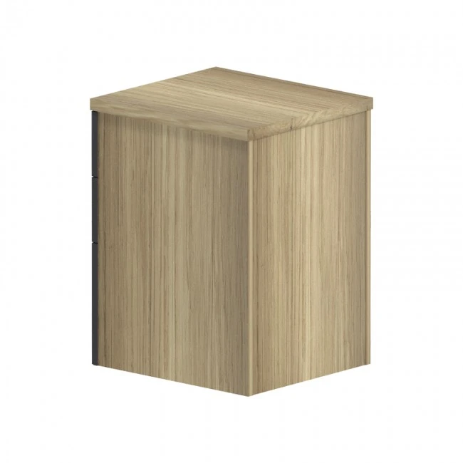 Professional chest of 3 drawers Lotus pakoworld in natural-anthracite color 40x44x61cm