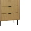 Chest of 4 drawers Scandi pakoworld  in natural color 79x46x115cm