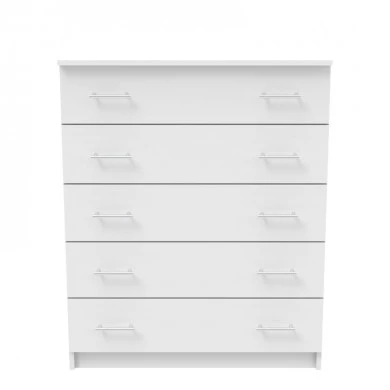 Chest of drawers Kofre pakoworld in white color 80x45x104cm