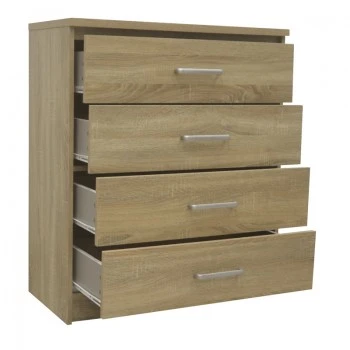 Chest of 4 drawers Olympus pakoworld  in sonoma colour 80.5x40x95