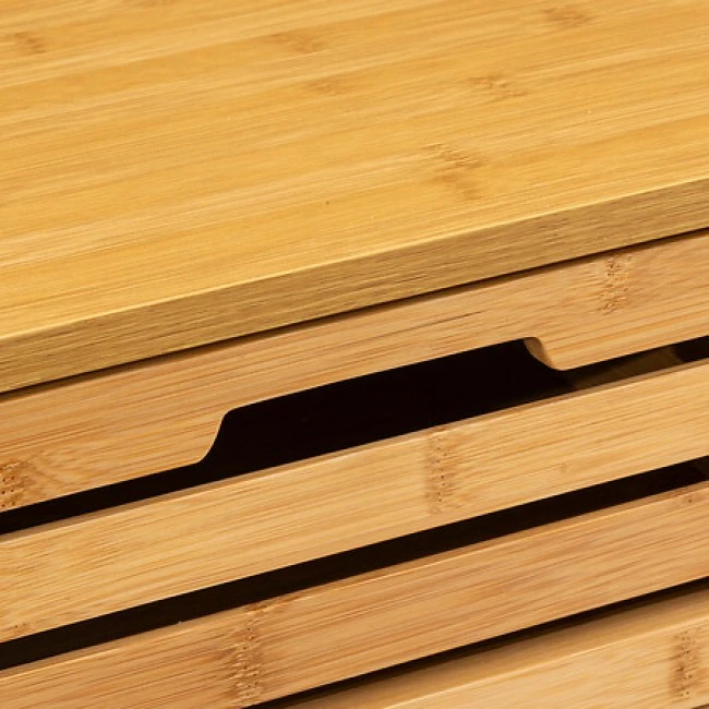 Sicla pakoworld bamboo chest of drawers, natural shade 40x30x97.5cm