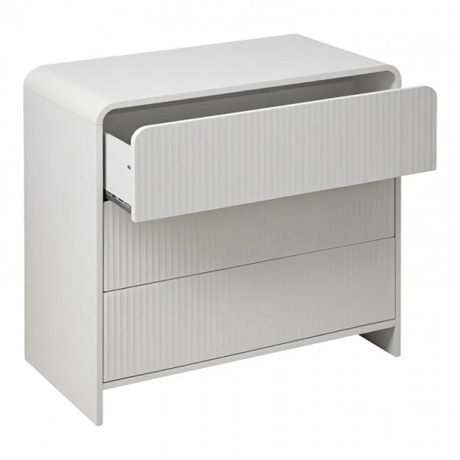 Zeplen pakoworld MDF chest of drawers in white 80x40x75cm