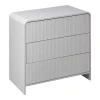 Zeplen pakoworld MDF chest of drawers in white 80x40x75cm