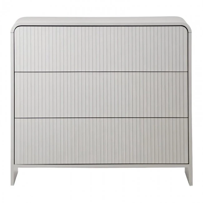 Zeplen pakoworld MDF chest of drawers in white 80x40x75cm