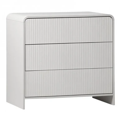 Zeplen pakoworld MDF chest of drawers in white 80x40x75cm
