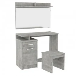 Dressing table with mirror Olympus pakoworld in anthracite antique colour