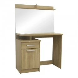 Dressing table with mirror Olympus pakoworld in sonoma colour 90.5x39.5x75cm