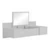 Dressing table Paltar pakoworld melamine in white color 100x39.1x33cm