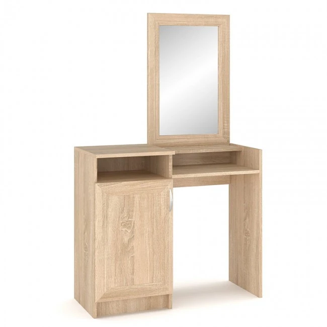 Dressing table with mirror Rebecca pakoworld sonoma 90x38.5x147.5cm