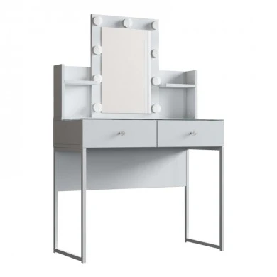 Dressing table Reby pakoworld in white color 90x40x136.8cm