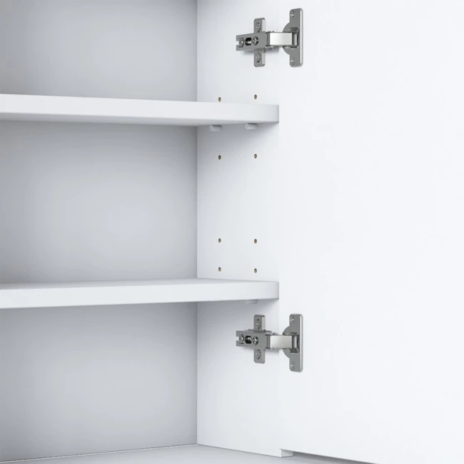 Dressing table Loppy pakoworld white melamine-black metal leg 120x40x131.6cm