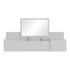Dressing table Paltar pakoworld melamine in white color 100x39.1x33cm