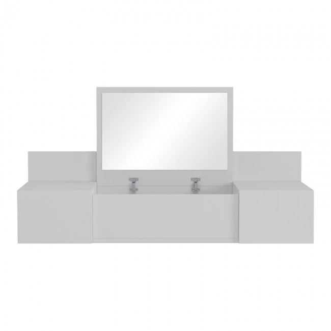 Dressing table Paltar pakoworld melamine in white color 100x39.1x33cm