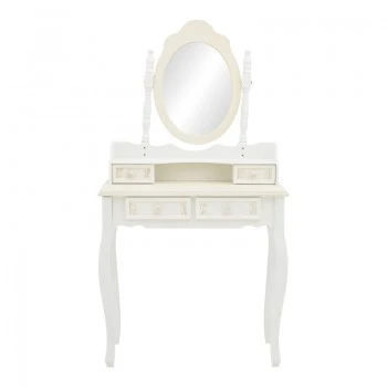 Pazlen Inart bedroom toilet antique white color mdf 75x40x140.5cm