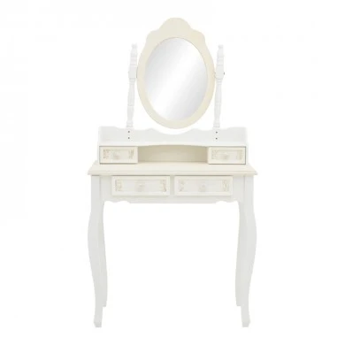 Pazlen Inart bedroom toilet antique white color mdf 75x40x140.5cm