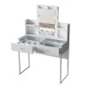 Dressing table Reby pakoworld in white color 90x40x136.8cm