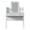 Dressing table Reby pakoworld in white color 90x40x136.8cm