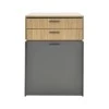 Dressing table Sonlen pakoworld in dark grey-sonoma color 60x45x130cm