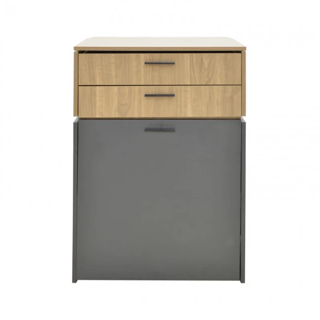 Dressing table Sonlen pakoworld in dark grey-sonoma color 60x45x130cm