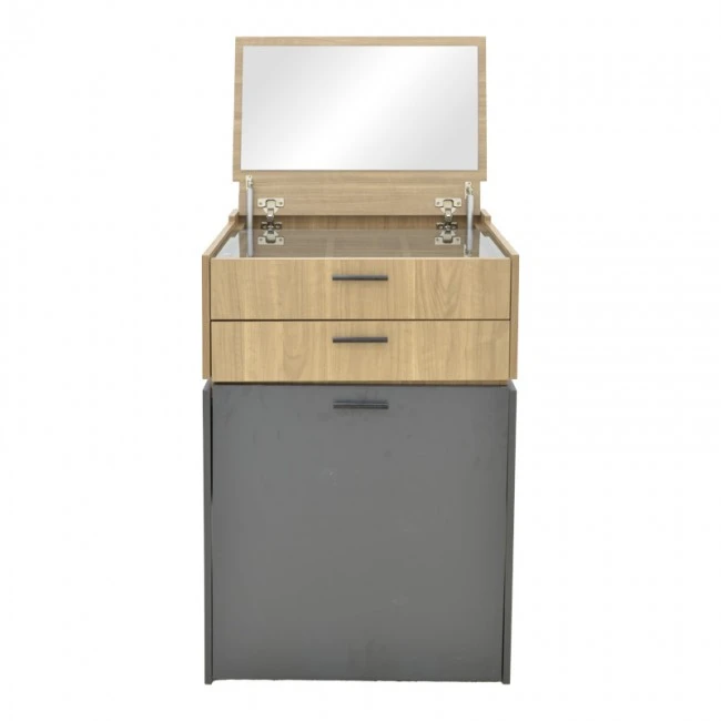 Dressing table Sonlen pakoworld in dark grey-sonoma color 60x45x130cm