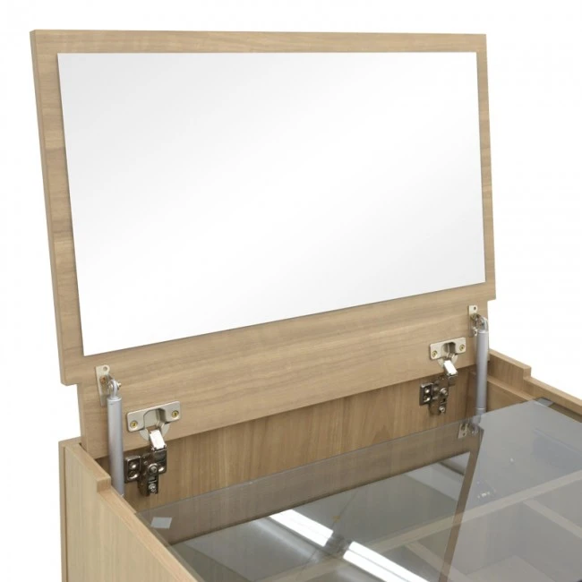 Dressing table Sonlen pakoworld in dark grey-sonoma color 60x45x130cm