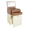 Dressing table Sonlen pakoworld in walnut-cream color 60x45x130cm