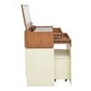 Dressing table Sonlen pakoworld in walnut-cream color 60x45x130cm