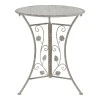 Dining set 3pcs Abriel pakoworld grey antique metal
