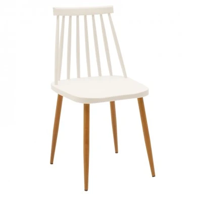 Aurora-Balou pakoworld dining table set of 5 pp-mdf in white color D100x73cm