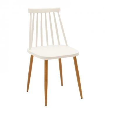 Aurora-Julita pakoworld dining table set of 3 pp-mdf in white-natural color D80x73cm