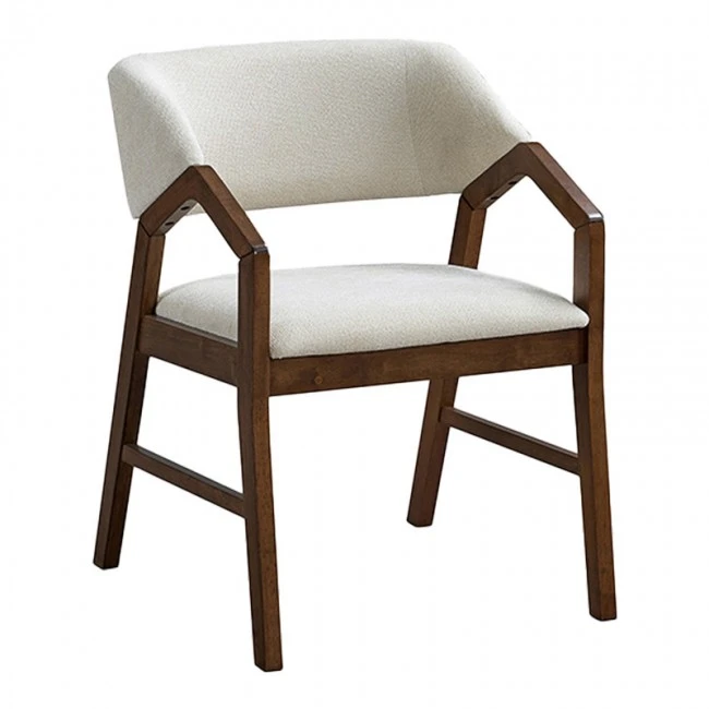 Dining table set Eleganza-Livia pakoworld set of 7 pieces mdf in walnut shade 180x99x75.8cm