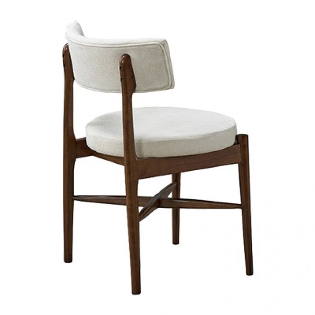 Dining table set Eleganza-Raudi pakoworld set of 7 pieces mdf in walnut shade 180x99x75.8cm