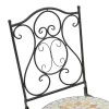 Sellis pakoworld dining set 3pcs mosaic-metal black