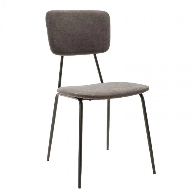 Dining table Shazam-Tania pakoworld 7pcs polymorphic-opening MDF sonoma-dark grey 120-160x80x76cm