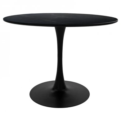 Dining table Balou I pakoworld MDF marble black D120x75cm