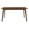 Dining table Benson pakoworld mdf - venner in walnut color 150x90x75cm