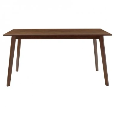 Dining table Benson pakoworld mdf - venner in walnut color 150x90x75cm
