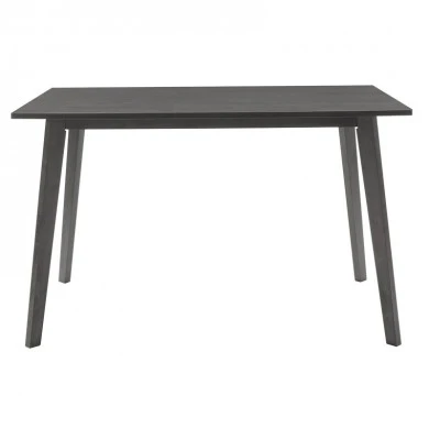 Dining table Benson pakoworld mdf - venner in rustic grey color 120x75x75cm