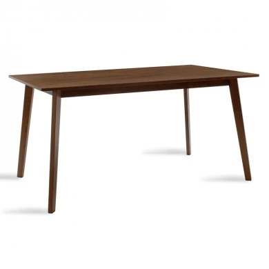 Dining table Benson pakoworld mdf - venner in walnut color 150x90x75cm