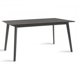 Dining table Benson pakoworld mdf - venner in rustic grey color 150x90x75cm Dining table Benson pakoworld mdf - venner in rustic grey color 150x90x75cm
