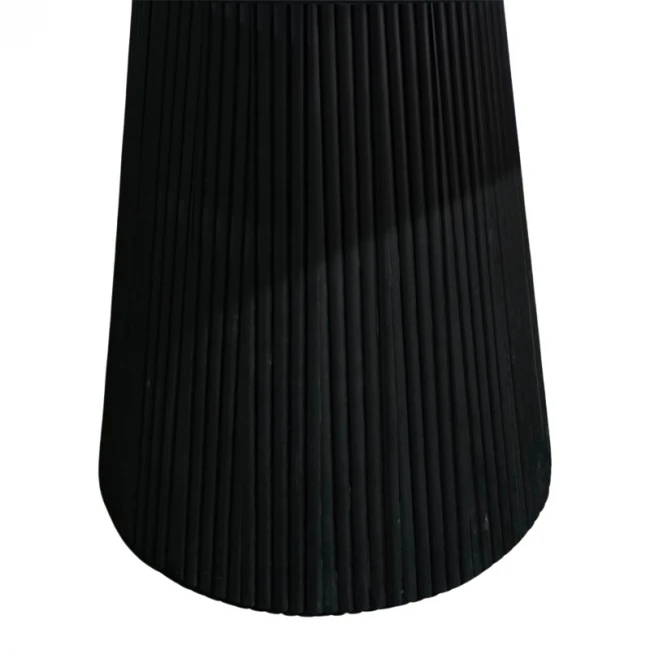 Canicule table pakoworld solid acacia wood in black shade D120x75cm