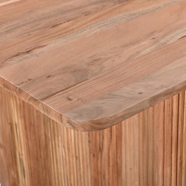 Τable Casi pakoworld solid acacia wood in natural color 200x100x76cm