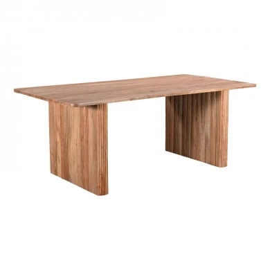 Τable Casi pakoworld solid acacia wood in natural color 200x100x76cm