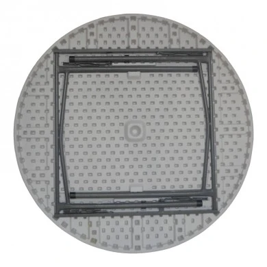 Foldable Comfort pakoworld catering table white round D120x74cm