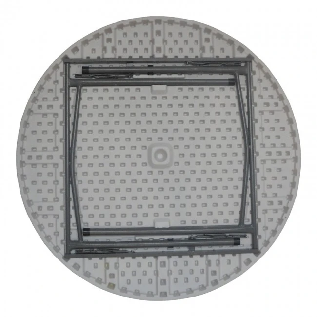 Foldable Comfort pakoworld catering table white round D120x74cm