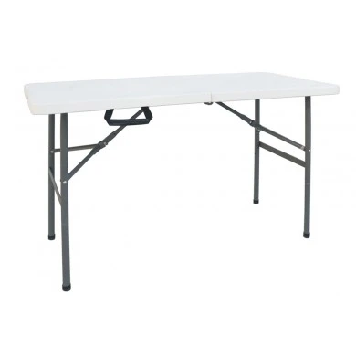 Folding catering table-suitcase Rodeo pakoworld with metal frame colour white 122x60x74cm