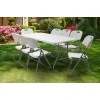 Commercial folding camping table Rodeo pakoworld metal frame colour white 152x60x74cm